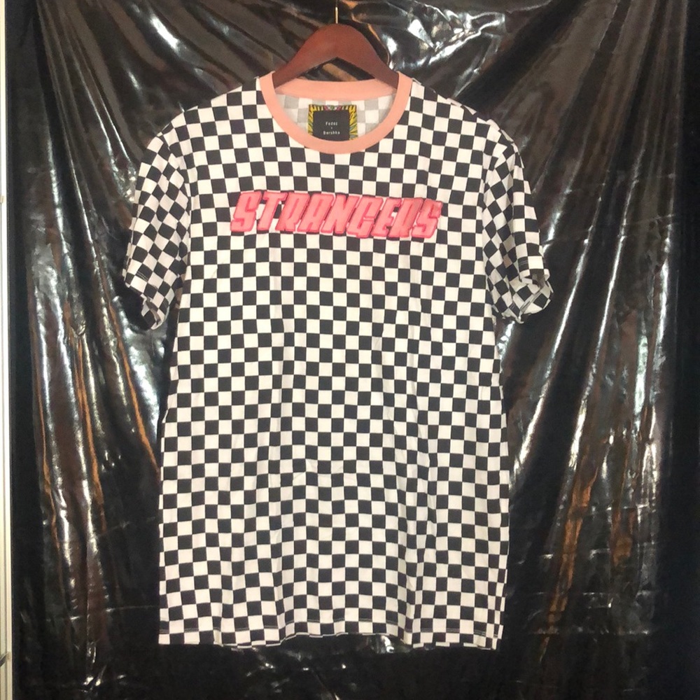 Black and white checkers T-shirt